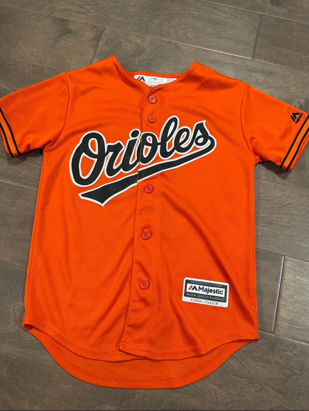 Majestic Kids Orange Baltimore Orioles Baseball Jersey